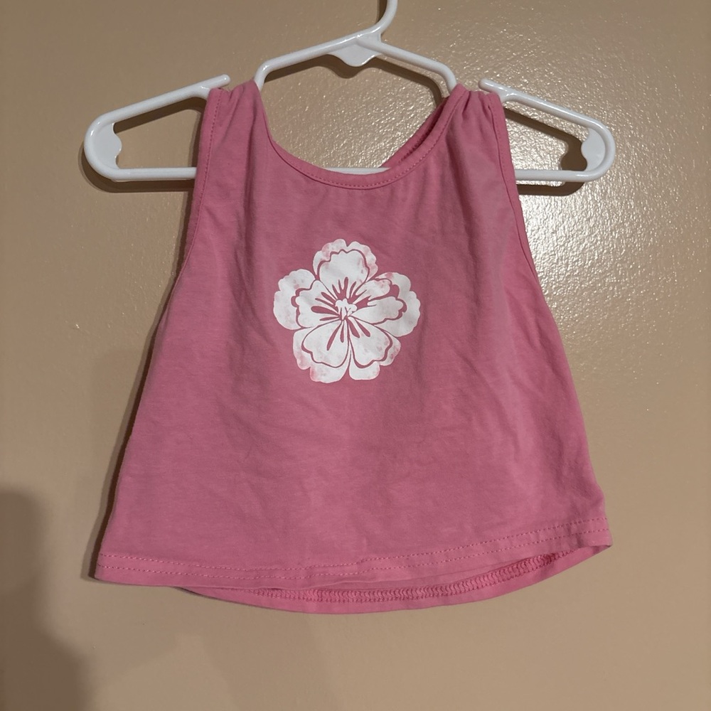 SHEIN Pink Floral Tank Top for Kids